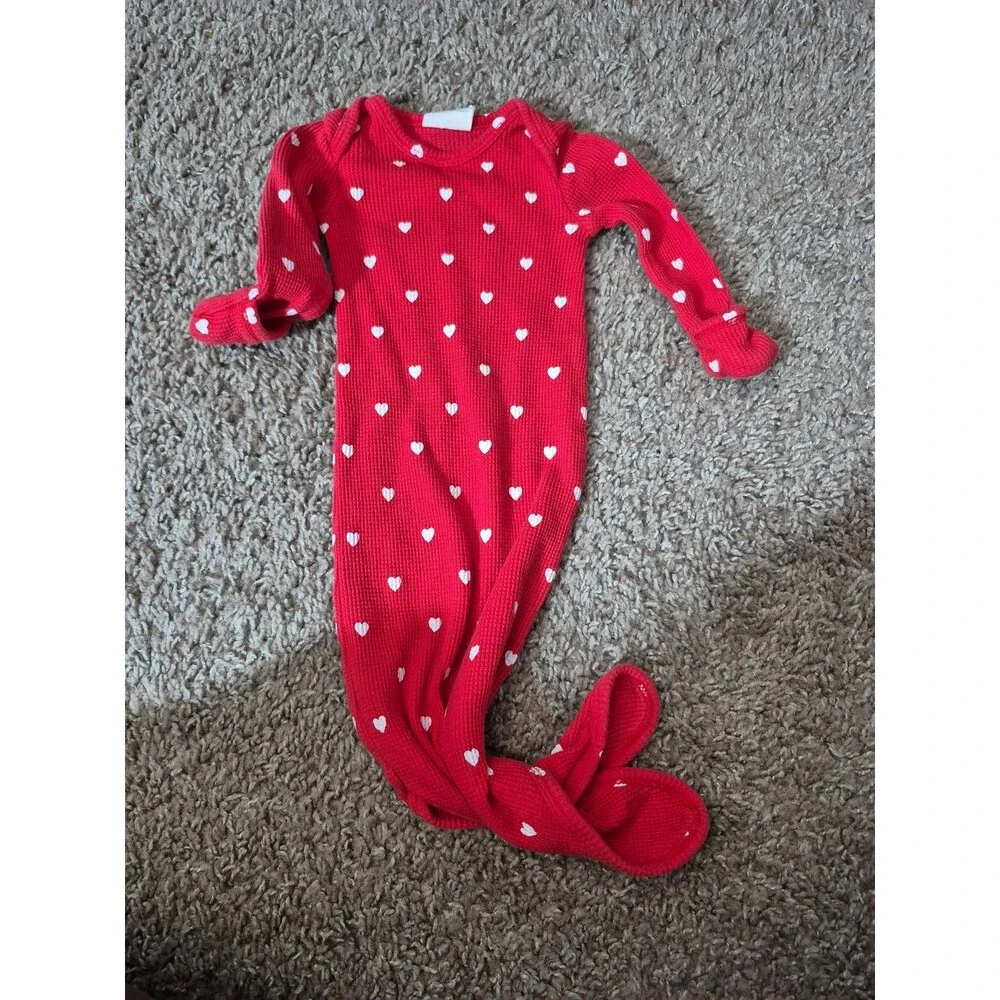 Spearmint love baby gown hearts size 0-3 months